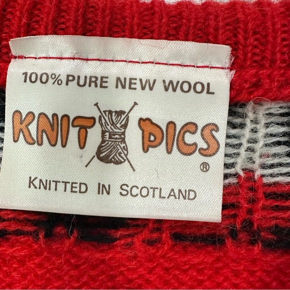 Knit Pics Vintage Wool panda sweater - Picture 4 of 5